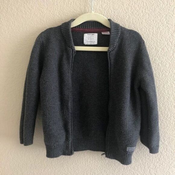 Zara Zipped Sweater Grey Toddler 18-24 Months - Picture 1 of 5